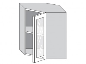 1.60.3у Шкаф настенный (h=720) угловой на 600мм со стекл. дверцей в Тюмени - tyumen.magazin-mebel74.ru | фото