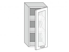 19.40.3 Шкаф настенный (h=913) на 400мм с 1-ой стекл. дверцей в Тюмени - tyumen.magazin-mebel74.ru | фото
