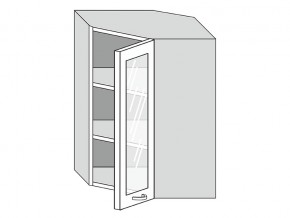 19.60.3у Шкаф настенный (h=913) угловой на 600мм со стекл. дверцей в Тюмени - tyumen.magazin-mebel74.ru | фото