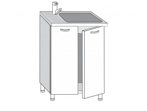 2.60.2мн Шкаф-стол на 600мм под накладную мойку с 2-мя дверцами в Тюмени - tyumen.magazin-mebel74.ru | фото