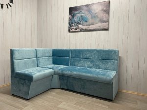 Кухонный уголок Уют высокий сектор, велюр Candy 17 в Тюмени - tyumen.magazin-mebel74.ru | фото