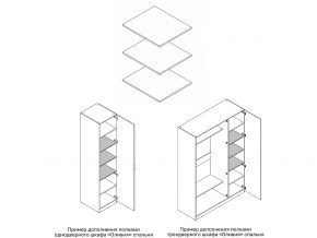 Комплект полок шкафа 1 дверного или 3 дверного в Тюмени - tyumen.magazin-mebel74.ru | фото