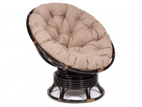 Кресло-качалка Papasan w 23/01 B с подушкой Antique brown, экошерсть Коричневый в Тюмени - tyumen.magazin-mebel74.ru | фото