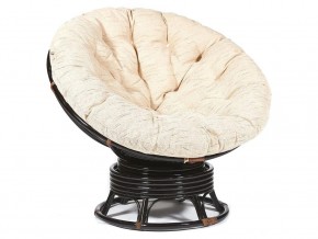 Кресло-качалка Papasan w 23/01 B с подушкой Antique brown, ткань Старт в Тюмени - tyumen.magazin-mebel74.ru | фото