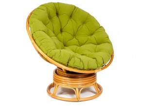 Кресло-качалка Papasan w 23/01 B с подушкой Honey, флок Олива в Тюмени - tyumen.magazin-mebel74.ru | фото