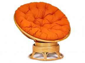 Кресло-качалка Papasan w 23/01 B с подушкой Honey, ткань Оранжевый в Тюмени - tyumen.magazin-mebel74.ru | фото