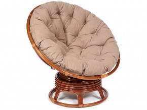 Кресло-качалка Papasan w 23/01 B с подушкой Pecan, экошерсть Коричневый в Тюмени - tyumen.magazin-mebel74.ru | фото