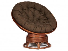 Кресло-качалка Papasan w 23/01 B с подушкой Pecan, ткань Коричневый в Тюмени - tyumen.magazin-mebel74.ru | фото