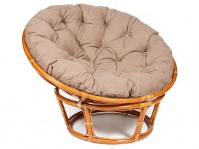 Кресло Papasan 23/01 W с подушкой Cognac, экошерсть Коричневый в Тюмени - tyumen.magazin-mebel74.ru | фото