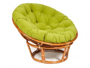 Кресло Papasan 23/01 W с подушкой Cognac, флок Олива в Тюмени - tyumen.magazin-mebel74.ru | фото