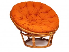 Кресло Papasan 23/01 W с подушкой Cognac, ткань Оранжевый в Тюмени - tyumen.magazin-mebel74.ru | фото