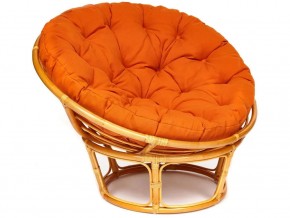 Кресло Papasan 23/01 W с подушкой Honey, ткань Оранжевый в Тюмени - tyumen.magazin-mebel74.ru | фото