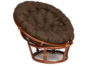 Кресло Papasan 23/01 W с подушкой Pecan, ткань Коричневый в Тюмени - tyumen.magazin-mebel74.ru | фото