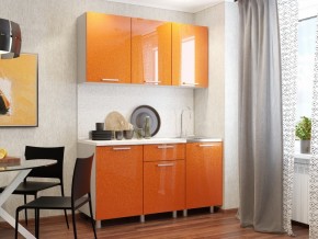 Кухня 1500 блестки оранж в Тюмени - tyumen.magazin-mebel74.ru | фото