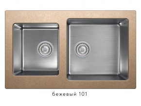 Мойка комбинированная Tolero twist TTS-840 Бежевый 101 в Тюмени - tyumen.magazin-mebel74.ru | фото