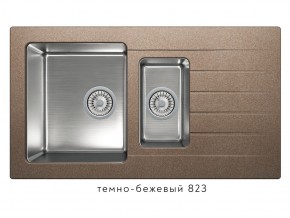 Мойка комбинированная Tolero twist TTS-890 Темно-бежевый 823 в Тюмени - tyumen.magazin-mebel74.ru | фото