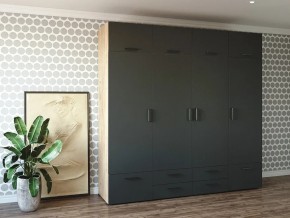 Шкаф распашной 2400К Антрацит в Тюмени - tyumen.magazin-mebel74.ru | фото