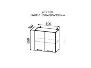 Шкаф верхний ДП600мм с 2-мя дверками в Тюмени - tyumen.magazin-mebel74.ru | фото